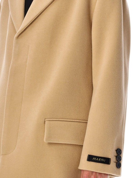 Marni Logo Patch Mid-Length Coat