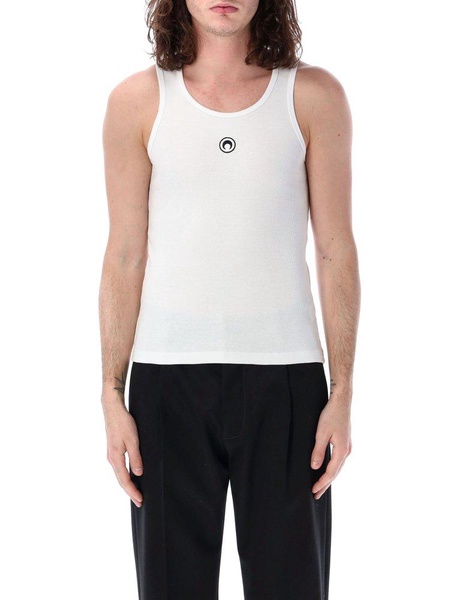 Marine Serre Crescent Moon Embroidered Crewneck Tank Top