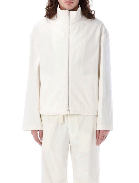 JIL SANDER Men's Canvas Blouson in White for SS24