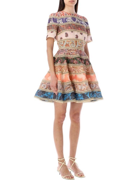 Zimmermann Devi Graphic Printed Mini Dress