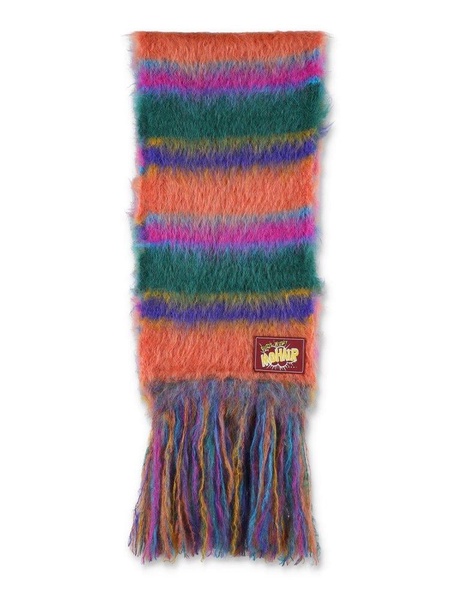 Marni Fringed Striped Scarf