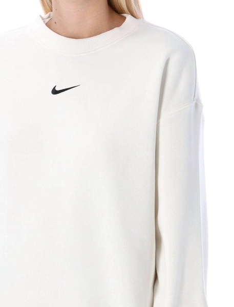 Nike Logo Embroidered Oversized Crewneck Sweatshirt