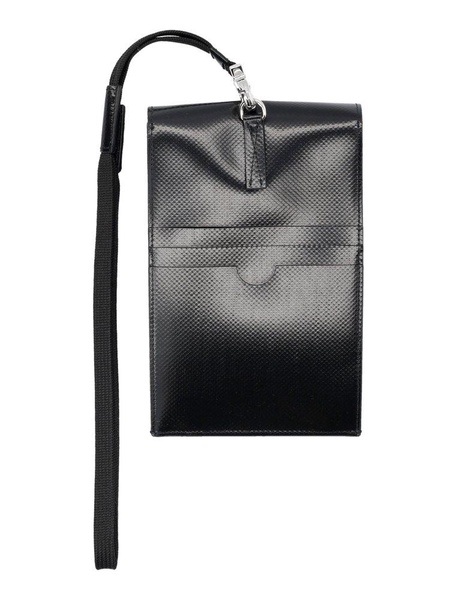 Marni Logo Printed Two Toned Strappy Phone Pouch