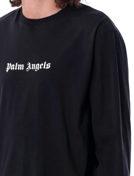 Palm Angels Logo Printed Crewneck T-Shirt