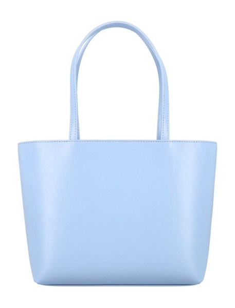 DOLCE & GABBANA Chic Baby Blue Mini Leather Tote