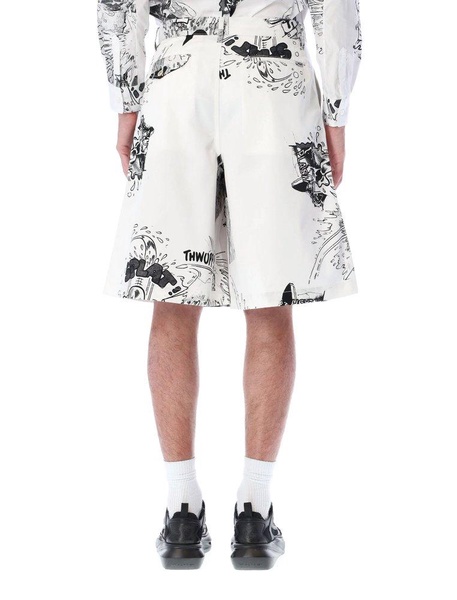 Like boys shirt x Christian Marclay Pleated Shorts