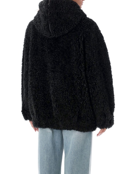 Hooded Eco Fur Jacket