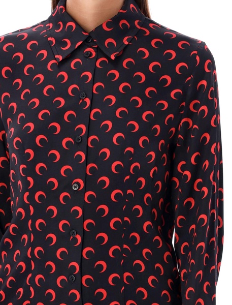 Marine Serre Moon Print Flou Blouse