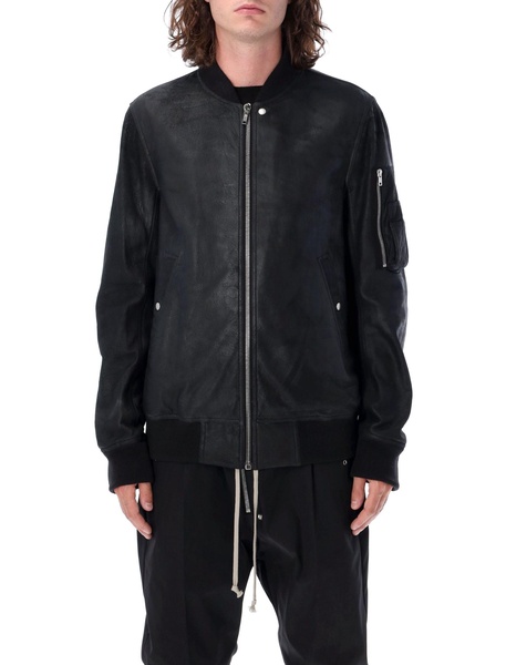 RICK OWENS Classic Aviator Leather Jacket