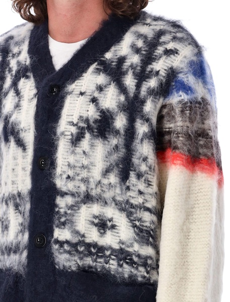 Sacai Button-Up Knitted Cardigan