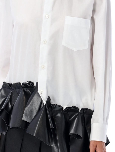 Comme des Garçons Ruffle-Hem Poplin Shirt