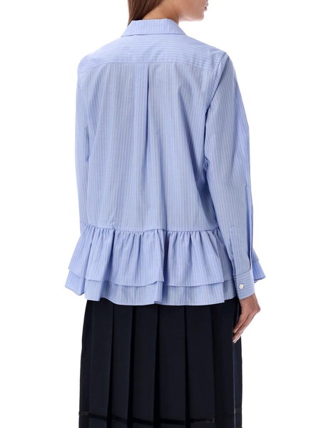 Like boys Girl Ruffled Striped Poplin Shirt