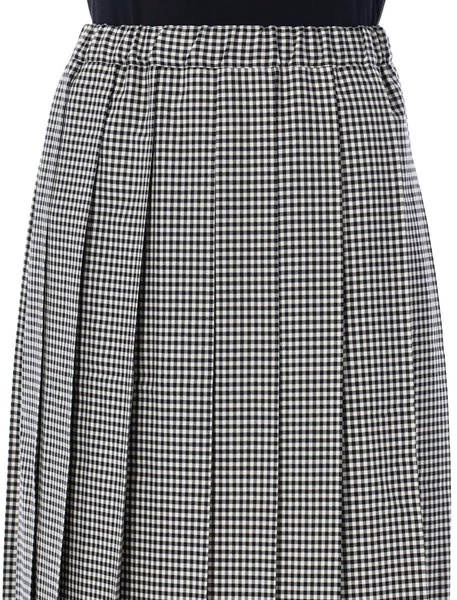 Comme des Garçons Girl Ghingham Elasticated Waistband Midi Skirt