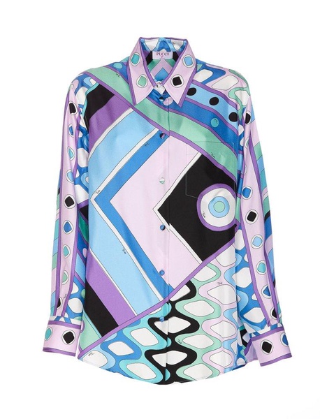 Emilio Pucci Vivara-Printed Long Sleeved Shirt