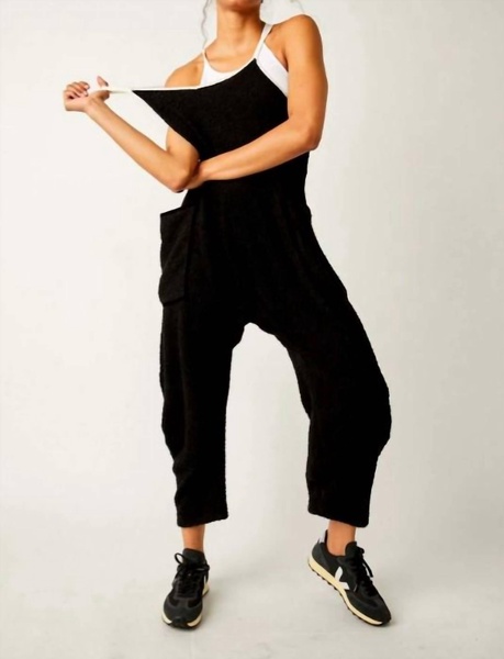 hot shot cuddle up onesie in black