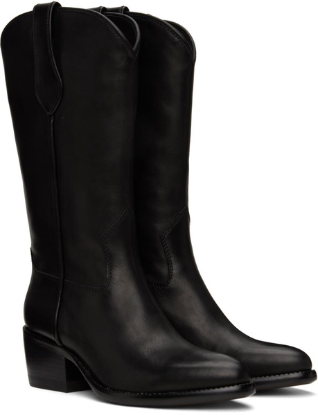 Black Rb Cowboy Boots