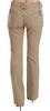 Just Cavalli  Cotton Mid Waist Straight Trousers Pants