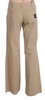 Just Cavalli  Cotton Mid Waist Flared Trousers Pants