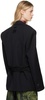 Black 'The Lace-Up Suit' Blazer