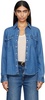 Blue Iconic Western Denim Shirt