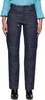 Blue Contrast Stitch Jeans