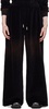 Black Embossed Lounge Pants