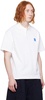 White Significant Patch Polo