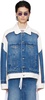 Blue & White 'The Trompe L'oeil' Denim Jacket