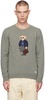 Gray Polo Bear Sweater