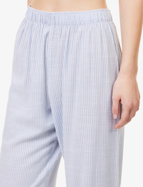 Nautico striped cotton-blend pyjamas