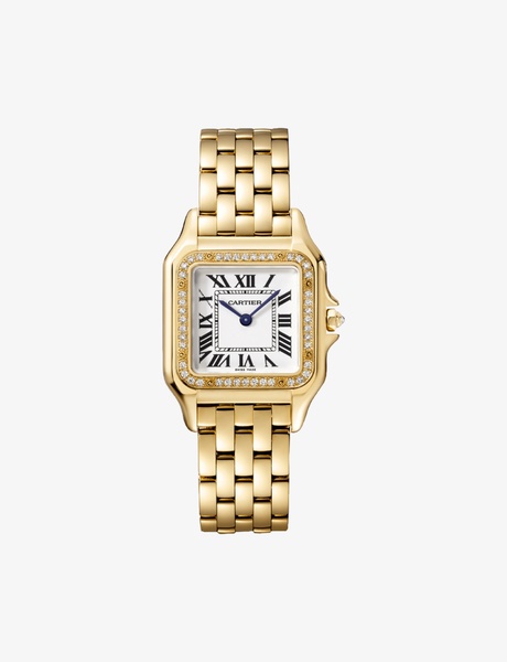 CRWJPN0016 Panthère de Cartier medium 18ct yellow-gold and 0.31ct brilliant-cut diamond quartz watch