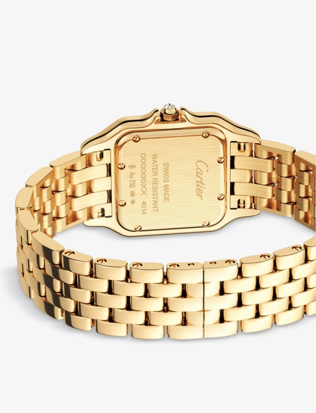 CRWJPN0016 Panthère de Cartier medium 18ct yellow-gold and 0.31ct brilliant-cut diamond quartz watch