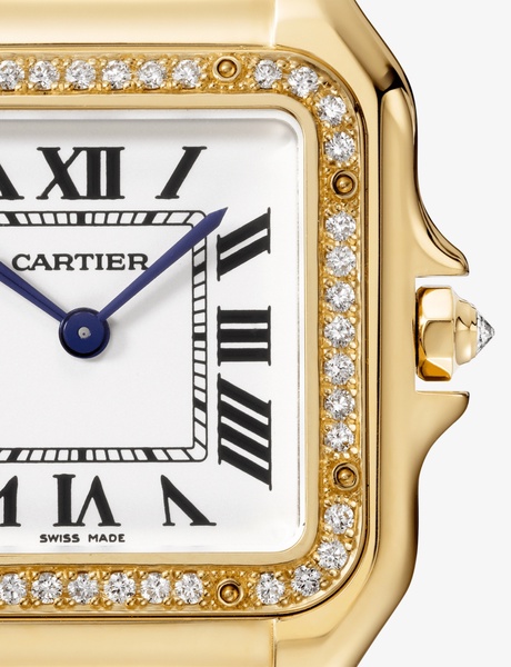 CRWJPN0016 Panthère de Cartier medium 18ct yellow-gold and 0.31ct brilliant-cut diamond quartz watch