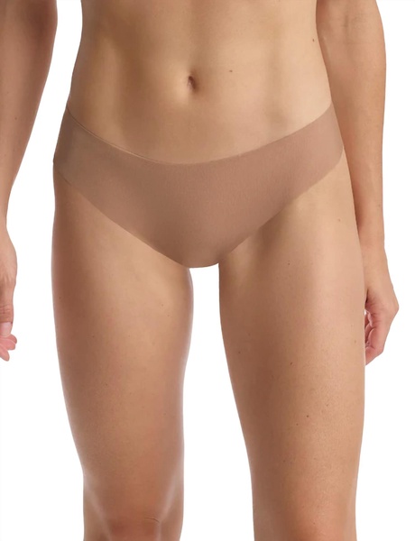 butter mid-rise thong panty in toffee