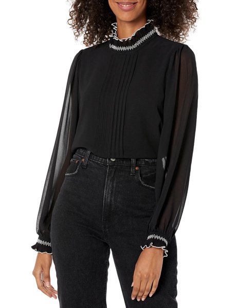 KARL LAGERFELD Women's High Neck Blouse