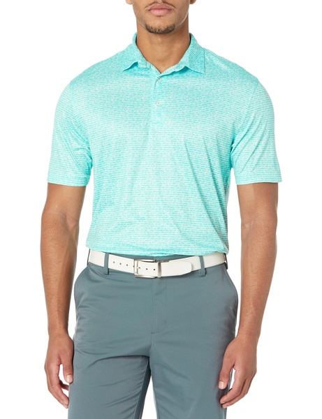 Greg Norman Collection Men's ML75 Microlux Origami Print Polo Blue