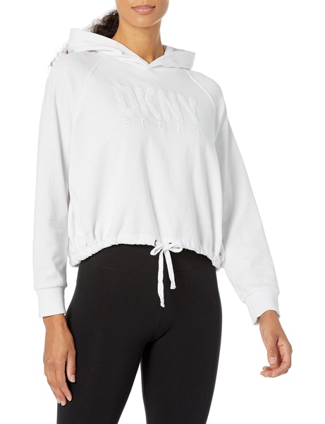 DKNY Women's Sport Terry Cloth Logo Hoodie