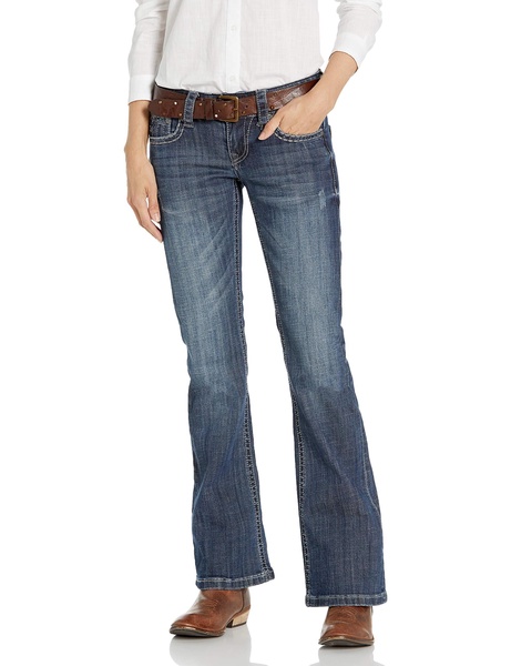 Stetson Women's Ladies Jean 816 Fit Classic Boot Cut, Blue, 20 S