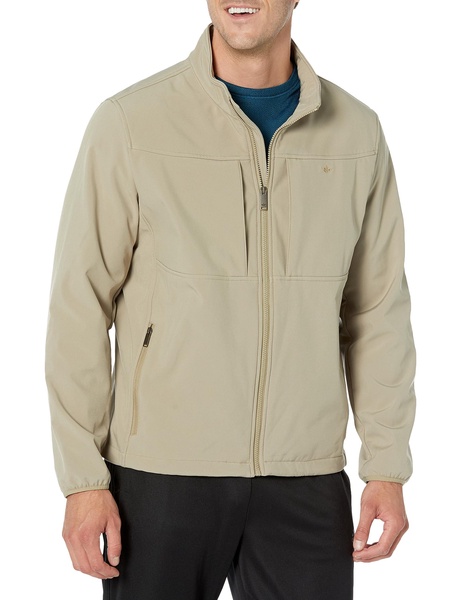 Dockers Mens Clean Zip-up Softshell Jacket