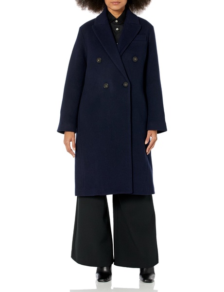 Vince Women's Brushed Wool Double Breasted Coat