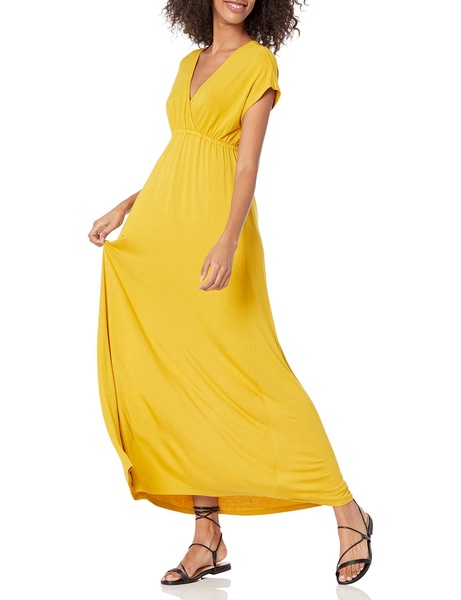 Amazon Essentials Women's Waisted Maxi Dress (Available in Plus Size)