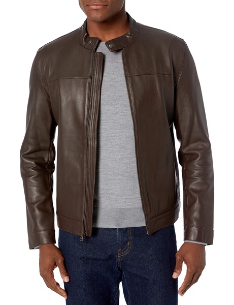 Cole Haan Men's Bonded Leather Moto Jacket