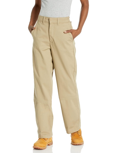 Dickies Women's High Rise Wide Leg Twill Pants