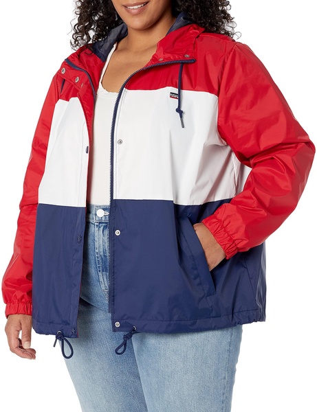 Levi's Women's Retro Hooded Rain Windbreaker Jacket (Standard & Plus Sizes)