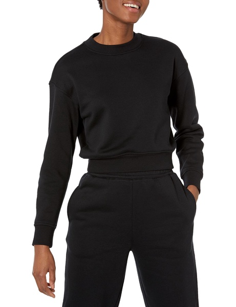 Amazon Essentials Women's Cropped Drop Shoulder Sweatshirt (Available in Plus Size)