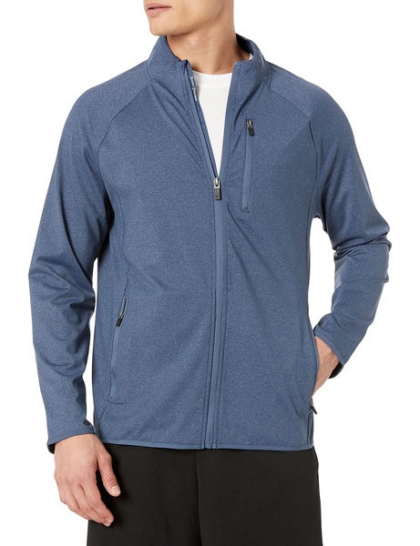 Hickey Freeman Men's Tech Melange Full Zip