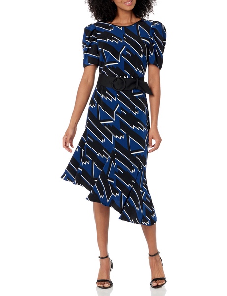 KARL LAGERFELD Women's Logo Print Dress with Belt