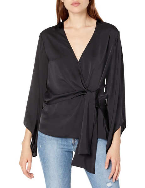 Ramy Brook Women's Cassandra Satin Wrap Top