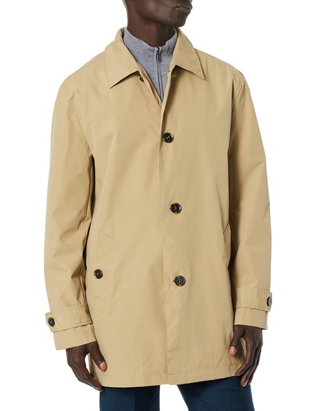 Cole Haan Signature Men's Classic Stand Collar Rain Jacket