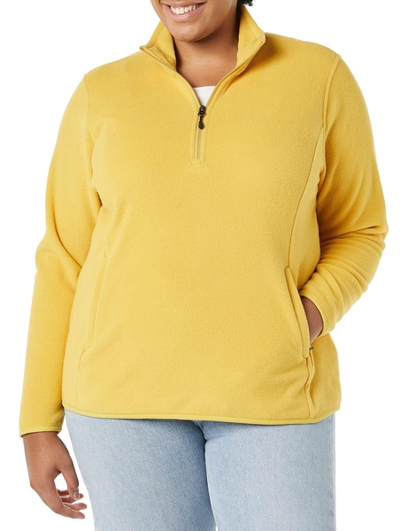 Amazon Essentials Women's Classic-Fit Long-Sleeve Quarter-Zip Polar Fleece Pullover Jacket - Discontinued Colors